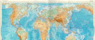 Карта мира с градусной мерой